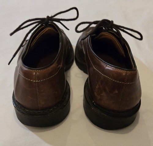 Puntera de bicicleta Allen Edmonds MAPLETON de cuero marrón Blucher para hombre talla 11 - Imagen 2 de 14