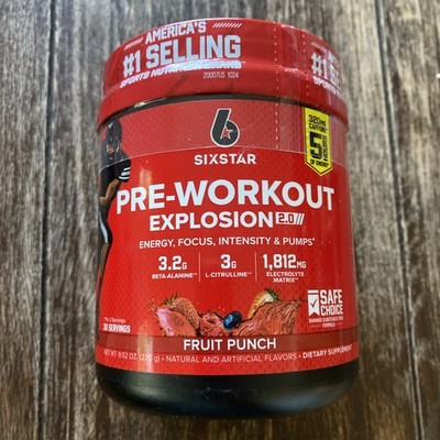 Pre-Workout Explosion 2.0 Fruit Punch 9.52 oz EXP 06/2027 Extreme Energy