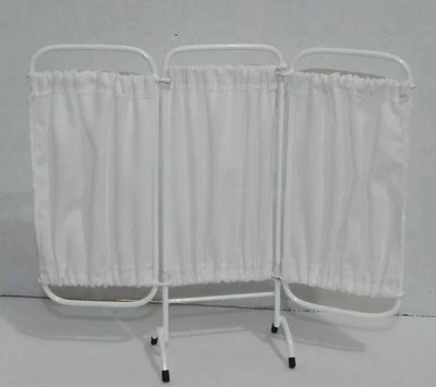 NORTHERN LITES MINIATURES Dollhouse miniature handcrafted Medical patient privacy screen metal white 1/12t