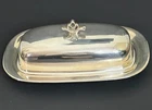 Exquisite Reed and Barton Sterling Silver Butter Dish with Glass Insert