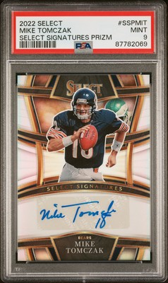 2022 Panini Select Prizm Mike Tomczak #SSP-MIT Auto PSA 9
