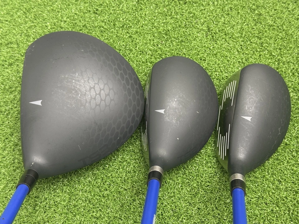 EE. UU. DRIVER v10 Golf TS3 LANZAMIENTO NIÑOS + 3 MADERA + 4 JUEGO HÍBRIDO derecho USKG 57" Foto 2 de 4