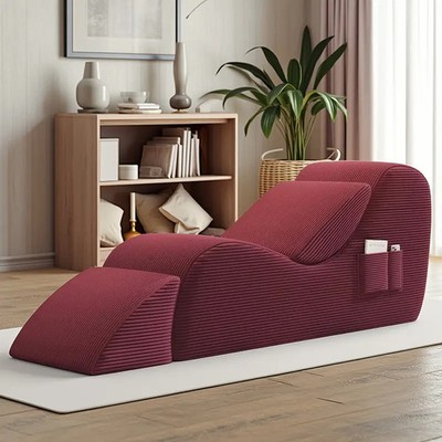 Chaise Lounge Yoga Sofa Divan Bed Yoga Chair Yoga Recliner Curved Relieve Stress