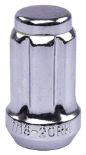 JEGS 65430 Spline Drive Lug Nuts, Short Closed-End [7/16 in.-20 RH, Chrome]