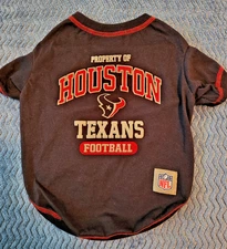 Pets First NFL Houston Texans Football T Shirt - Sz - M