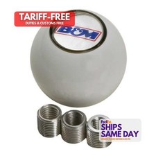 Bandm Automotive 46110 One White Plastic 4-speed Shifter Knob Performance Parts
