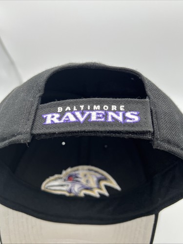 Cappello Berretto Baltimore Ravens NFL Nero Cinghia Regolabile Schiena Strutturato '47 Nero - Foto 9 di 9