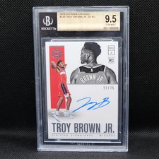 2018-19 Troy Brown Jr. Encased Rookie Scripted Signatures /75 #139 BGS9.5 / 10