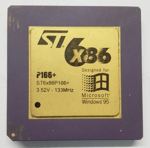 Cpu Processor ST ST6x86P166+ Socket 7 133MHz 3.52V Vintage