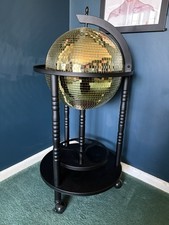 Disco ball Drinks Trolley In Gold ( Bottles Not Included)