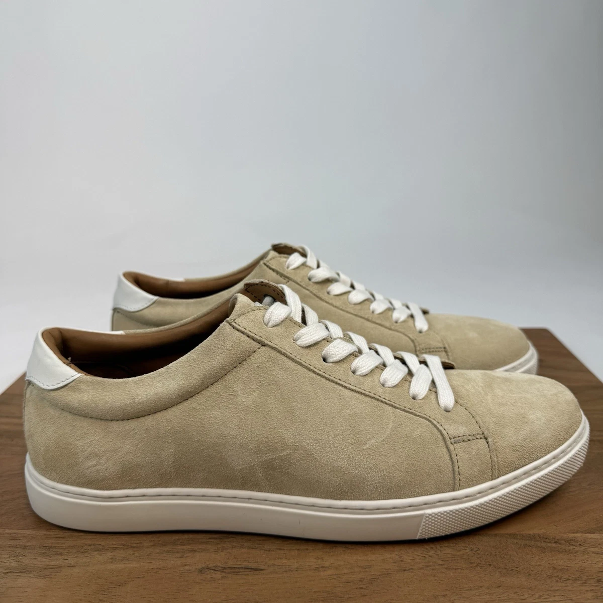 Allen Edmonds Beige Suede Mens Shoes 14 D Brown Preppy Grandpa Preppy Business Allen Edmonds Suede Brown Dress Shoes for Men for sale | eBay main image 4