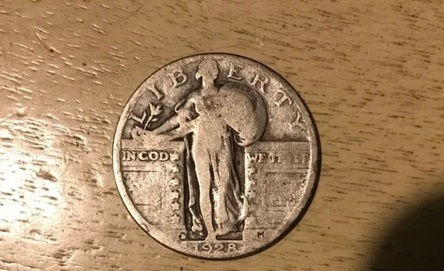 1928 D STANDING LIBERTY SILVER QUARTER DOLLAR 25c SET BREAK