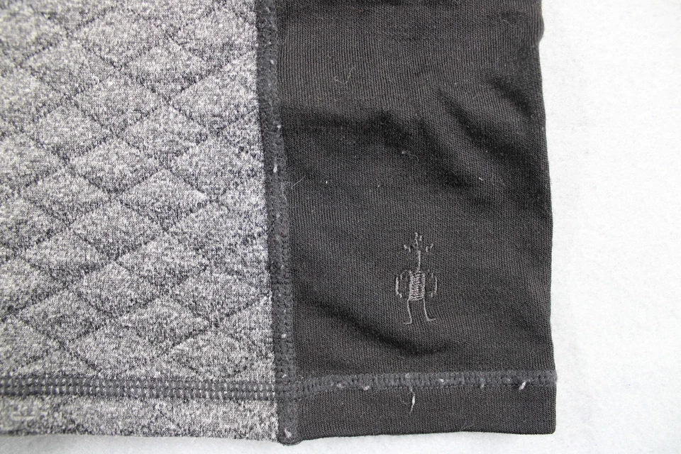 Smartwool Sweater Womens Medium Quilted Pullover Merino Wool Long Sleeve - Image 3 of 4