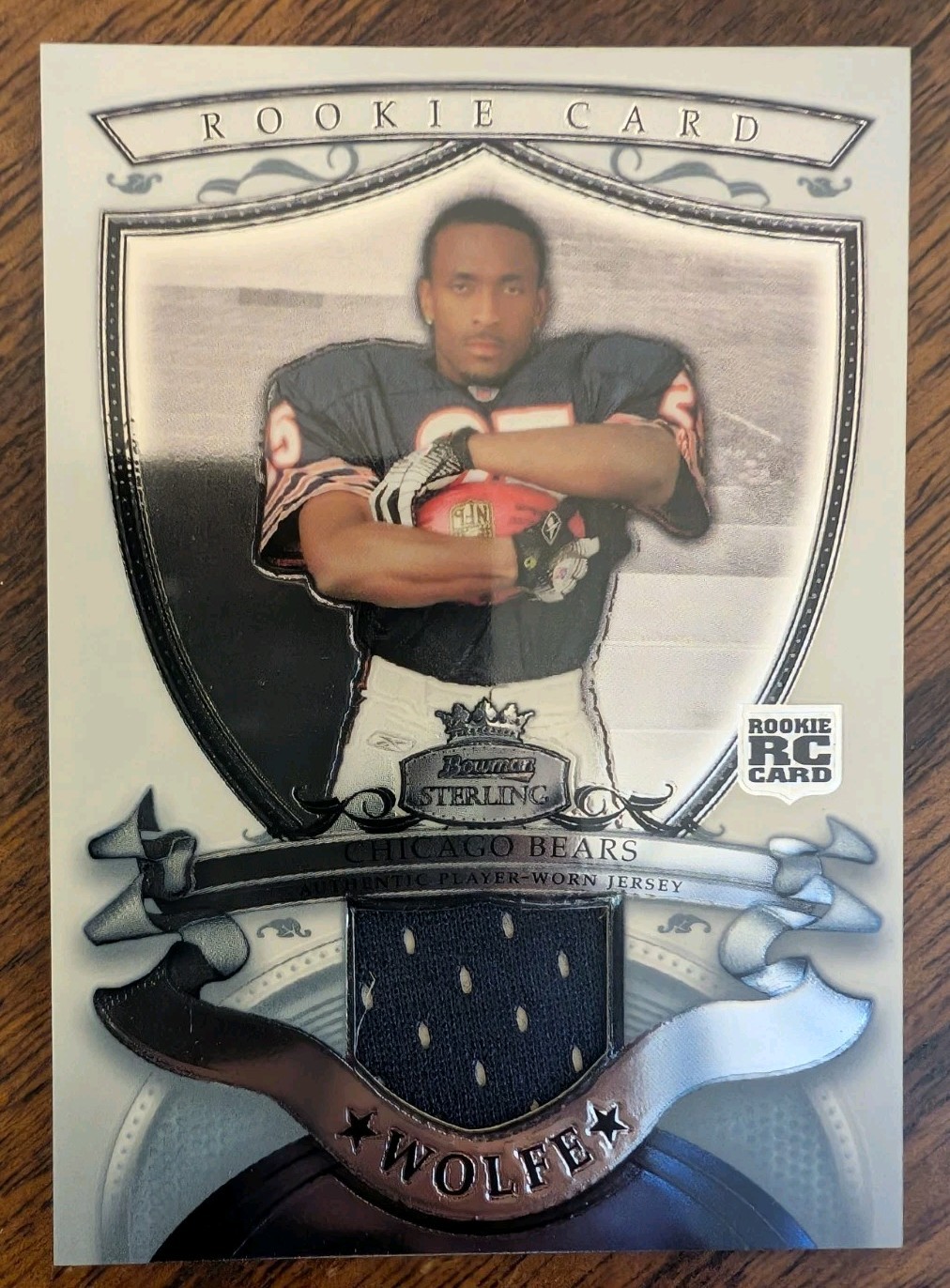 Garrett Wolfe Bowman Sterling Rookie Relics #GW Base