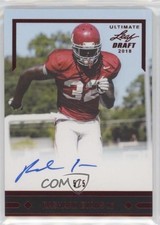 2018 Leaf Ultimate Draft 91 Gold Rookies Red /5 Rashaan Evans #GLR-RE1 Auto 05qn