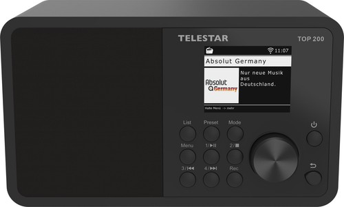 Telestar TOP 200 Schwarz Transistorradio met internetradio Internet