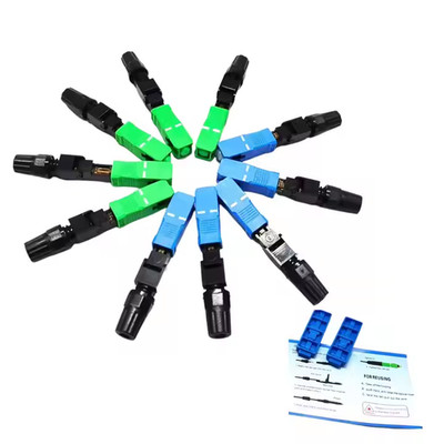 50/100pcs FTTH Fiber Optical Fast Connector SC UPC/APC SM Quick Optical Conector