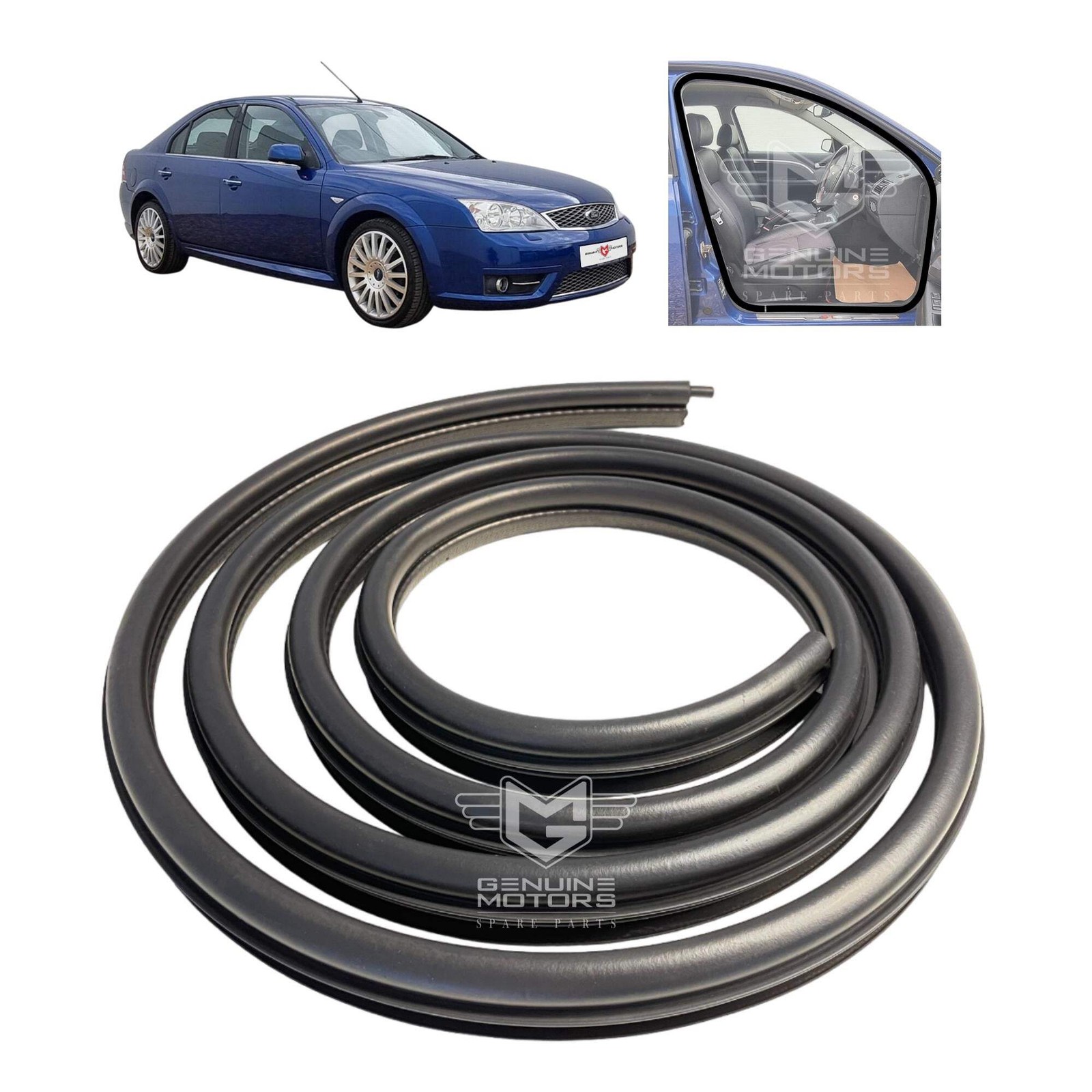 Front Door Weatherstrip Aperture Rubber Seal For Ford Mondeo MK3 (2000-2007)