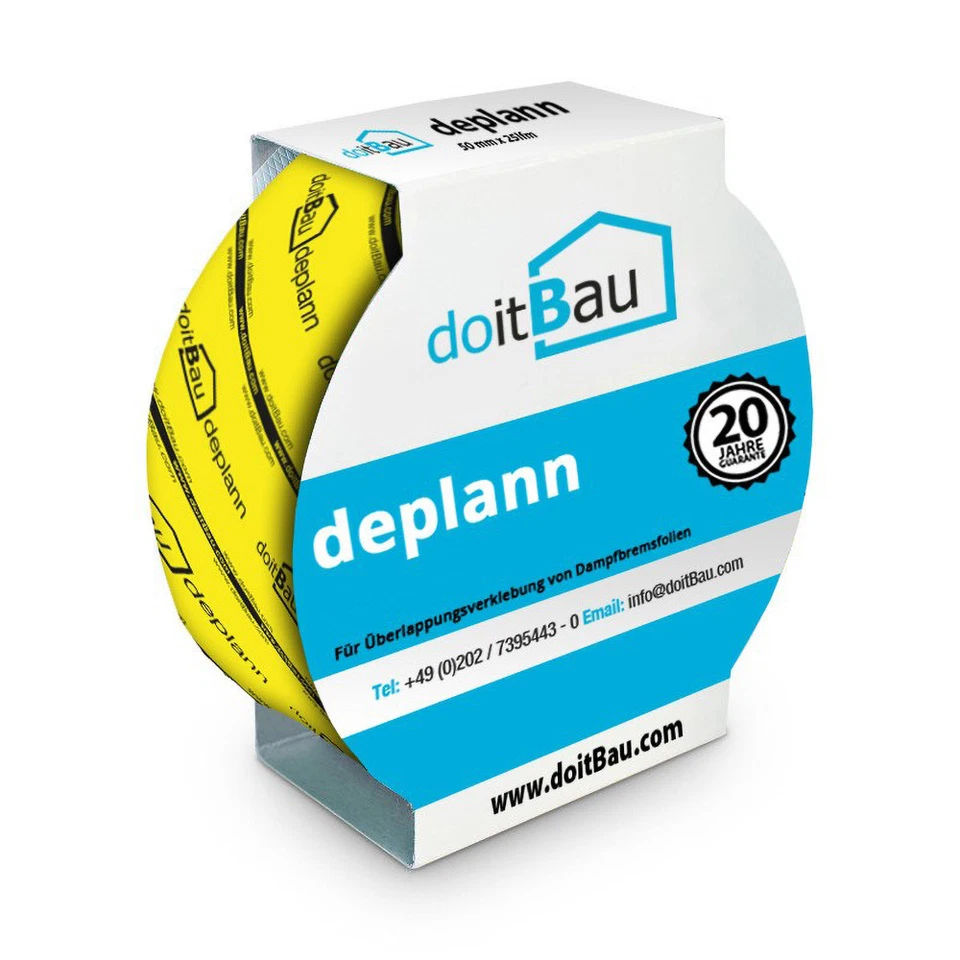 24x Klebeband Dampfbremse Dampfsperre Dampfbremsfolie Dach Dämmung Folie 50&60mm - Bild 3 von 4