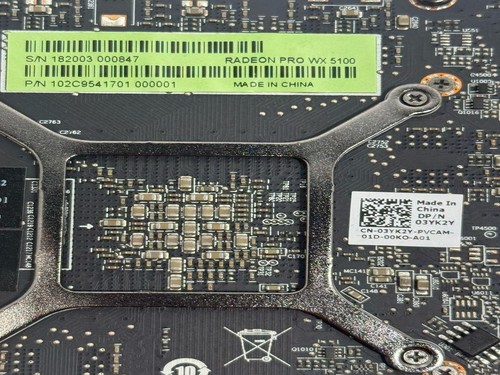 Dell AMD Radeon Pro WX5100 8GB DDR5 4x DisplayPort Graphics Card 03YK2Y - Picture 4 of 4