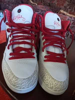 Nike SB Zoom Air Paul Rodriguez Men's High Top Leather Skate Sneakers White/Red