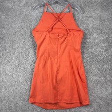 FSL Apparel Orange Ruched Mini Dress ID4079 Cotton Spandex Large Womens