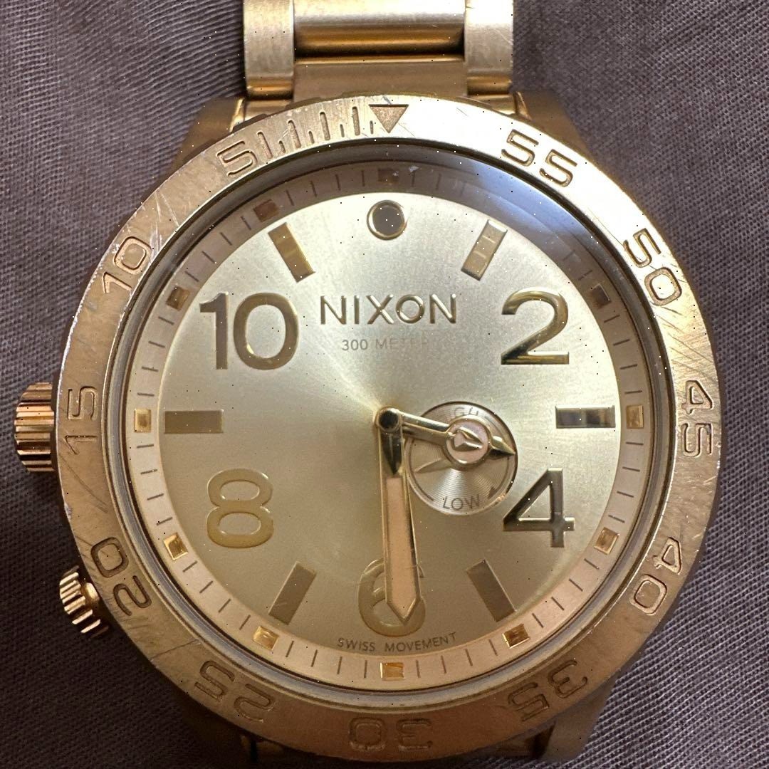 NIXON Watch Symphony THE 51-30 Gold 300M Stainless Steel | eBay