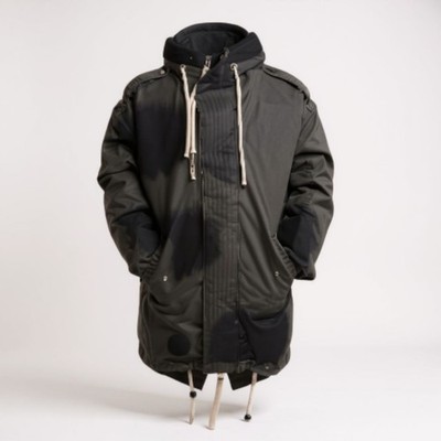 Once We Were Warriors OWWW Men s Parka Jacket  Loose Fit NEW Winter Hooded Coat