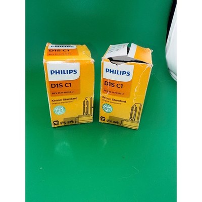 2 Pack Philips D1S C1 Xenon Standard HID Headlight Bulbs 85V 35W PK32d-2 New Box
