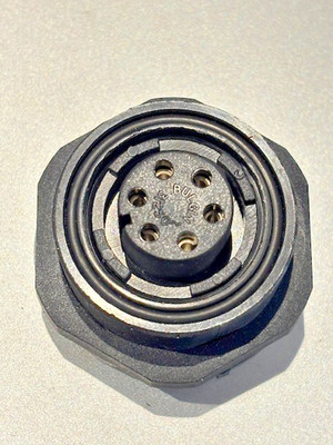 Bulgin PX0709/S/06 Standard Rundstecker Rückwandmontage Stecker