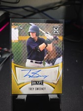 2021 Leaf Draft - Base Autographs Trey Sweeney #BA-TS1 Gold (AU, RC)
