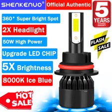 For Ford F-150 1992-1996 - 2X 9007 Front LED Headlight Bulbs High/Low Beam C9L