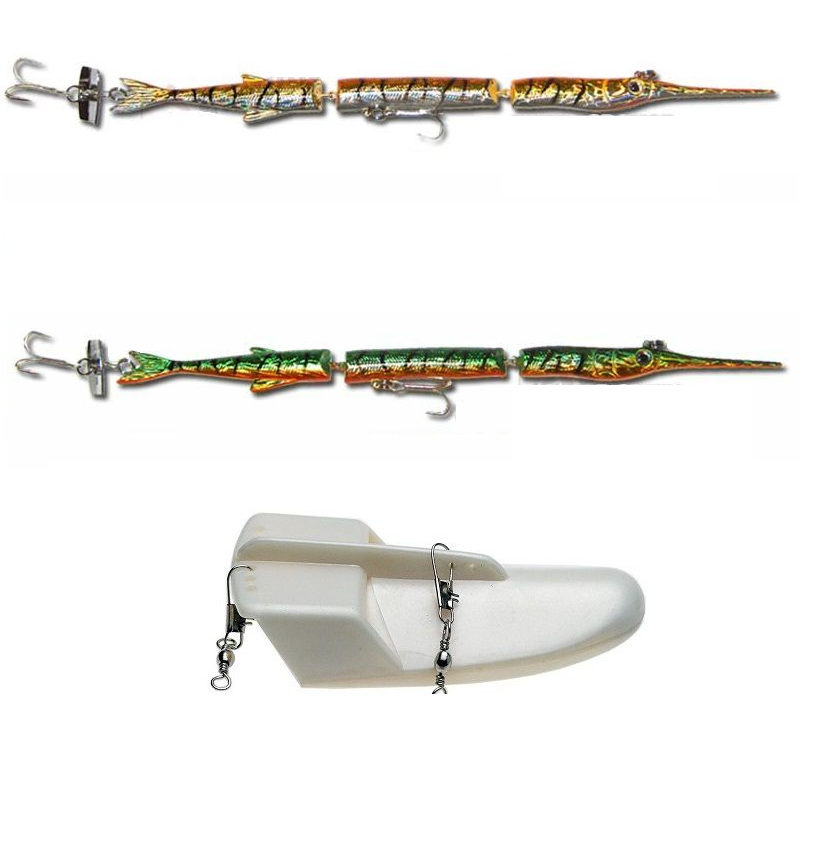 2 Aguglie Artificiali Pesca 24cm - Esche Traina Per Pesce Serra - Foto 2