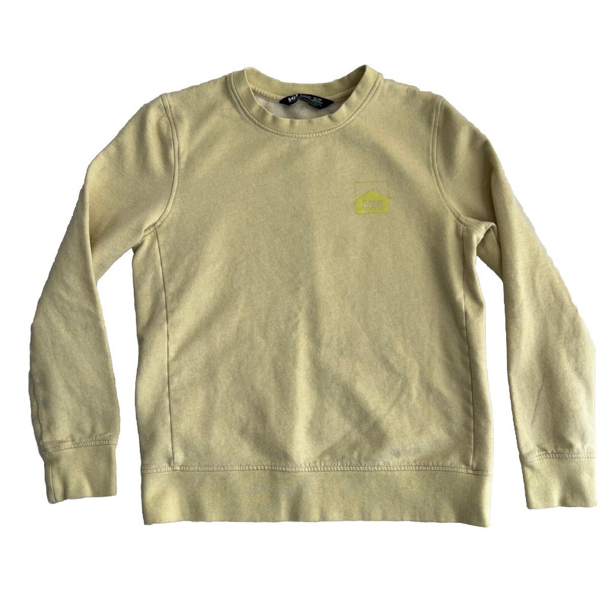 Helly Hansen Sweater Womens Small Yellow Pullover Sweatshirt Crew