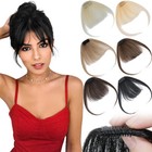 Echthaar Luft Pony Bang Clip In 100% Remy Extensions Haarteil Haarverlängerung