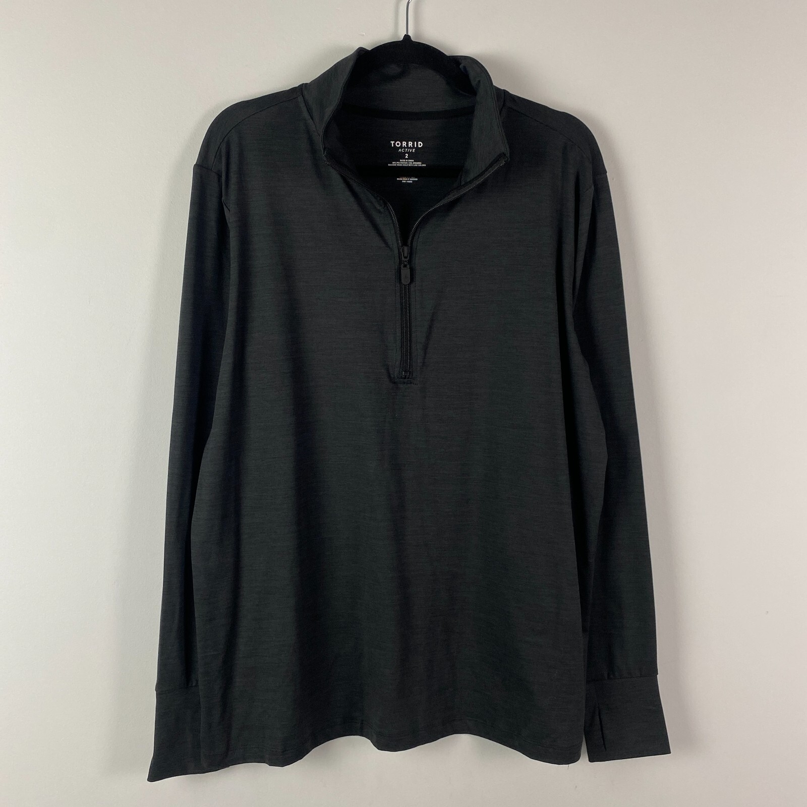 Torrid Super Soft Performance Jersey Half Zip Pul… - image 1