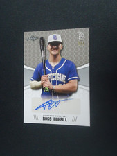 Ross Highfill 2021 LEAF PERFECT GAME ALL-AMERICAN BLANK BACK SILVER 1/1 #BARH1