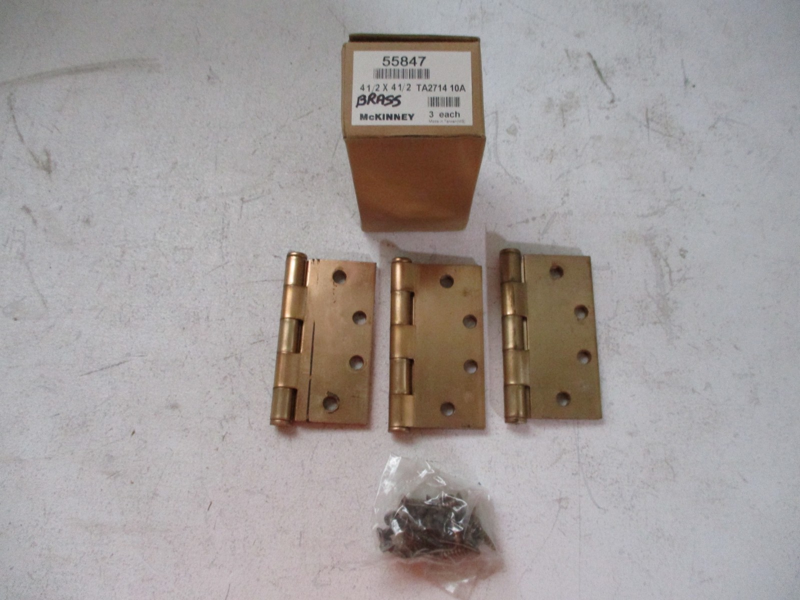 SET OF 3 Assa Abloy McKinney TA2714 HINGES 41/2 X 41/2 10A BRASS eBay