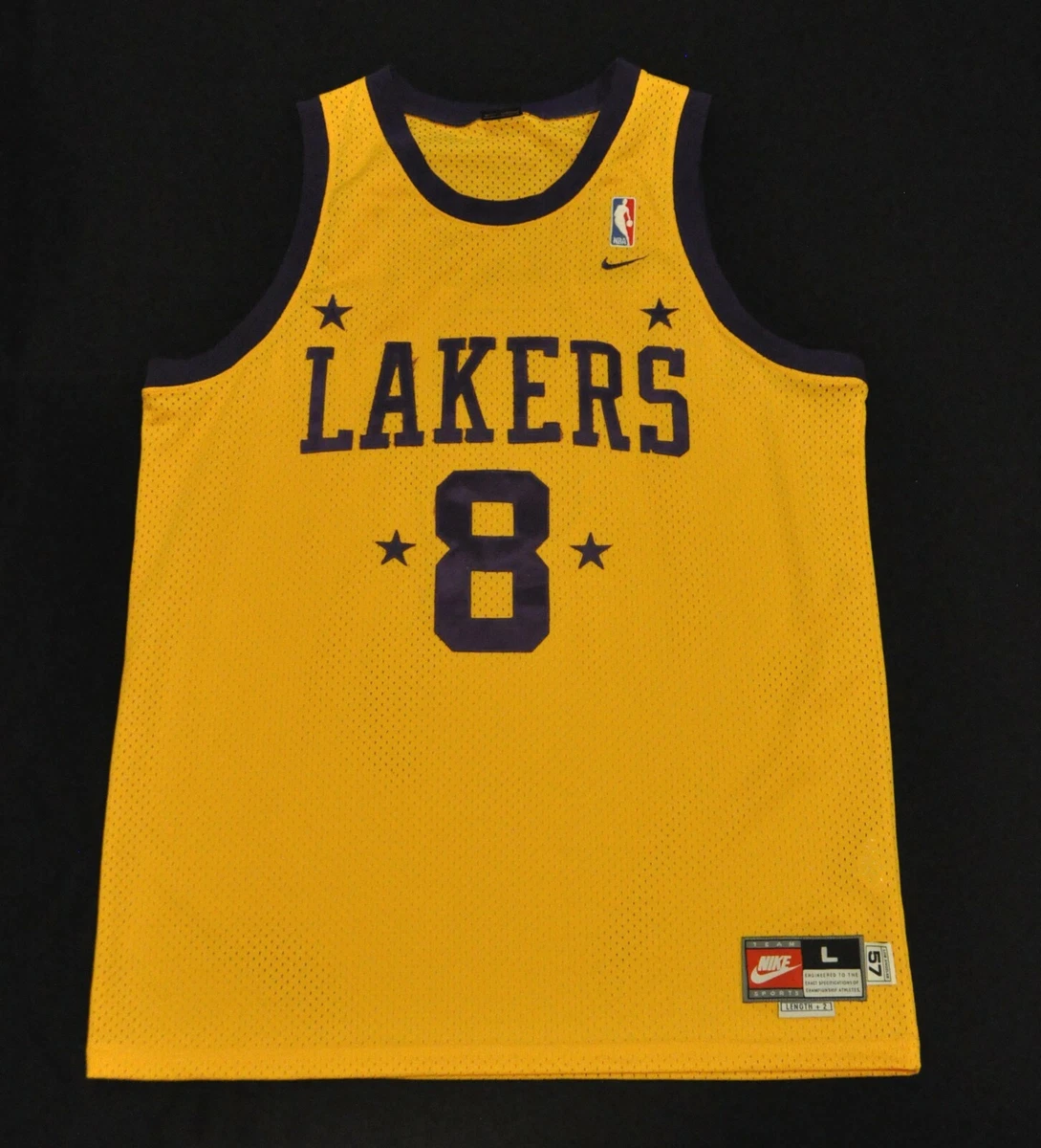 Vintage Nike Los Angeles Lakers Kobe Bryant #8 Swingman NBA Jersey Men’s Sz  3XL