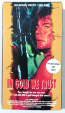 In Gold We Trust VHS 1990 PROMO SCREENER AIP Jan Michael Vincent OOP 90s Action