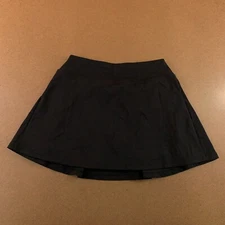 Stelle Womens XS Black High Waisted Pull On Pleated Lined Athletic Skirt New