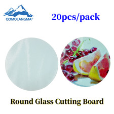 20pcs Sublimation Blanks Tempered Glass Cutting Board 11.8in with Coating Rough