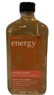 1 Bath & Body Works Aromatherapy Energy Orange Ginger Body & Shine Shampoo 16 Oz