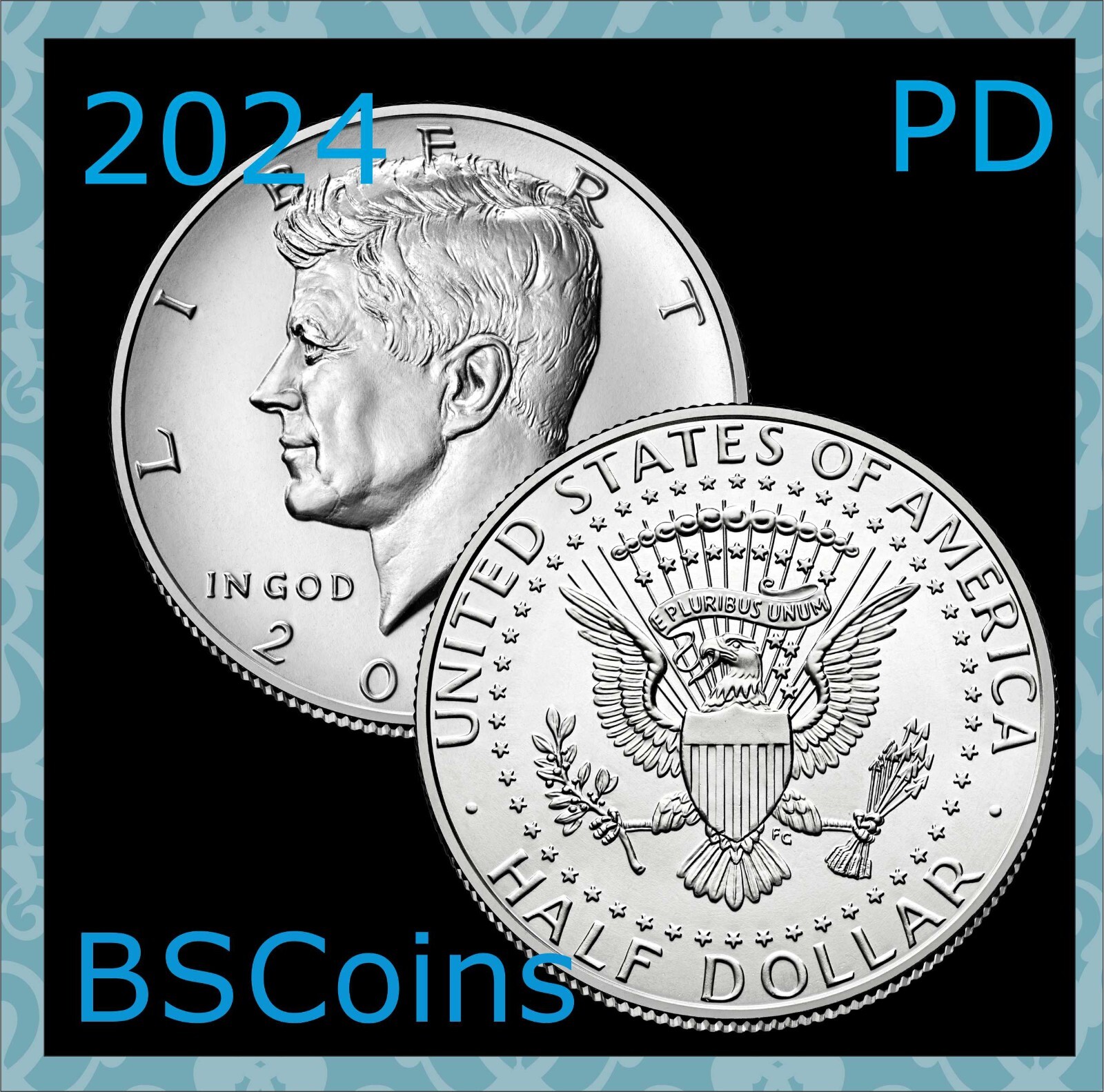 2024 P & D BU Kennedy Half Dollars - TWO coin set - In Stock - FREE ...