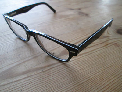 Eye Academy Brillengestell in Schwarz / Navy. Mod. 1451. Neu. Retro Style.