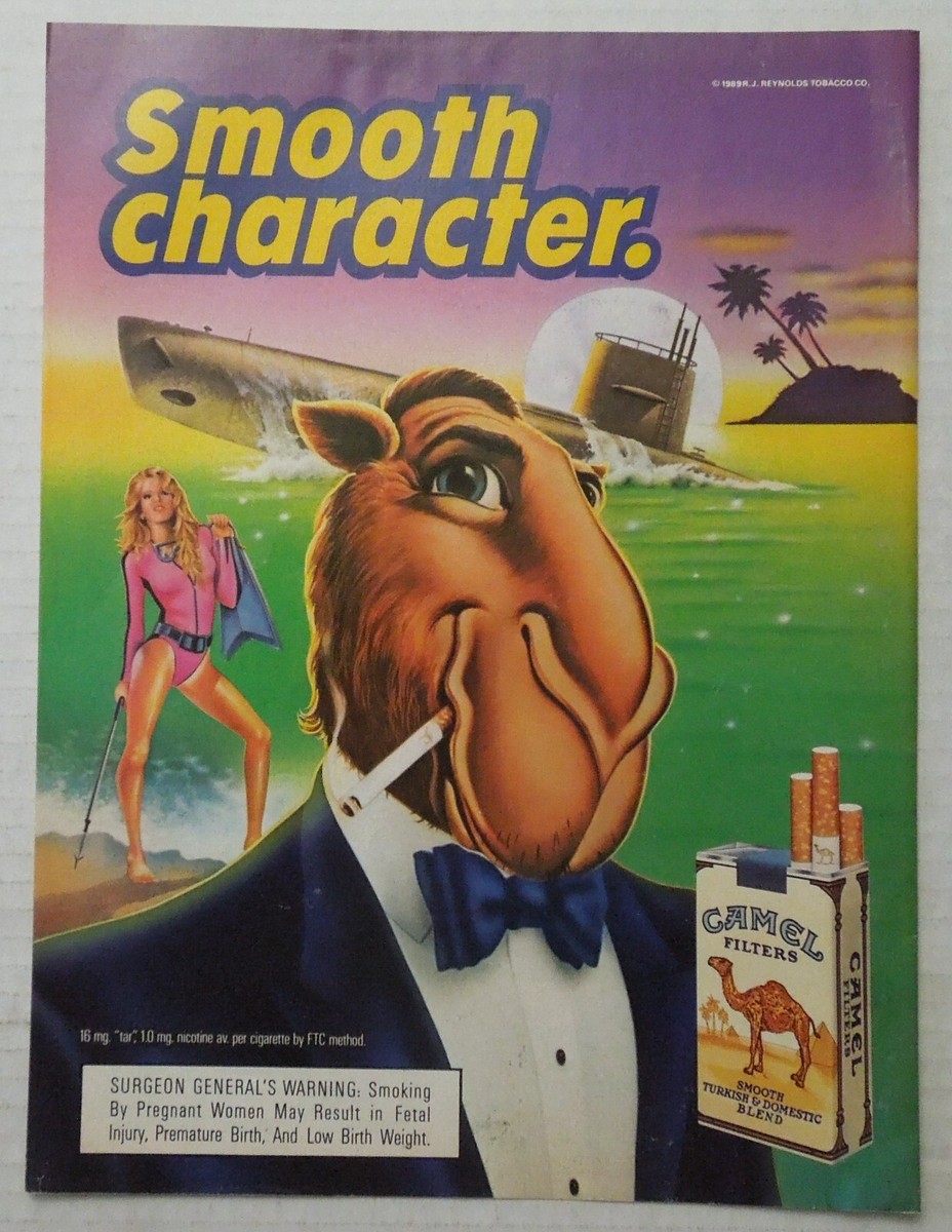 1989 CAMEL Filters Magazine Ad - Special Agent Joe Camel - Smooth