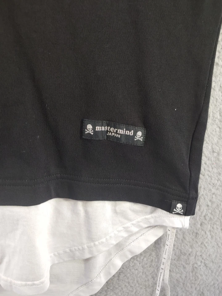 Camisa Mastermind Japón Grande Para Hombre Manga Corta Calavera y Huesos 100% Algodón Foto 2 de 4