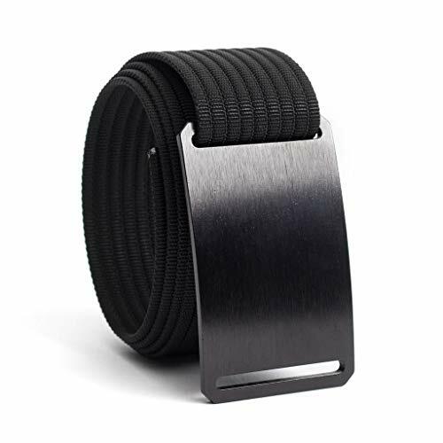 Grip6 Belts Adjustable Nylon Aluminium No Holes Men's Classic Belt 36