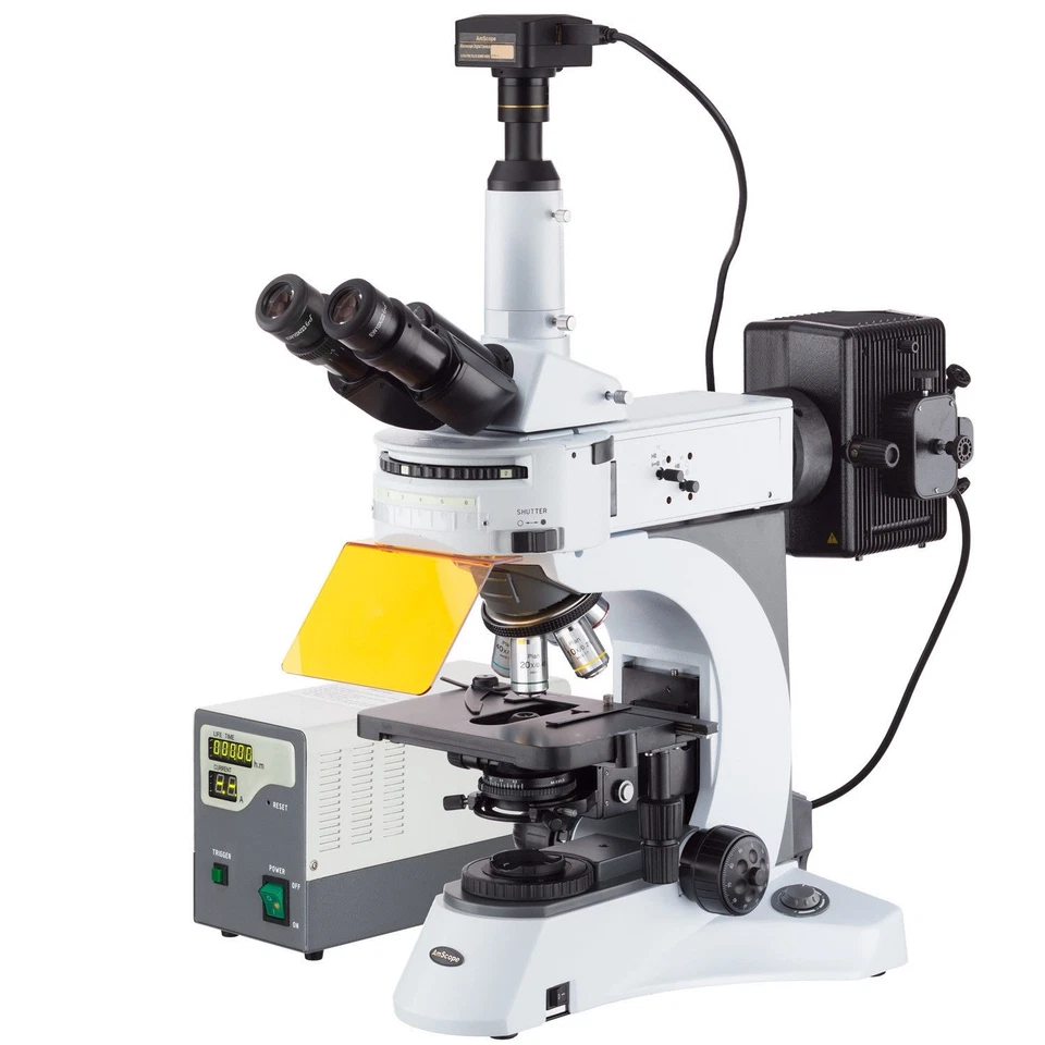 Amscope 40X-2500X Trinocular Epi-fluorescence Microscope w/20MP USB 3.0 Camera - Image 2 of 4