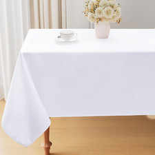 Mantel De Tela Blanco Para Mesas Rectangulares Individuales Comedores Fiestas